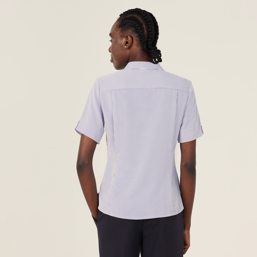 Poly Print Short Sleeve Action Back Shirt