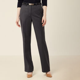 Wool Blend Twill  Secret Waist Regular Fit Pant