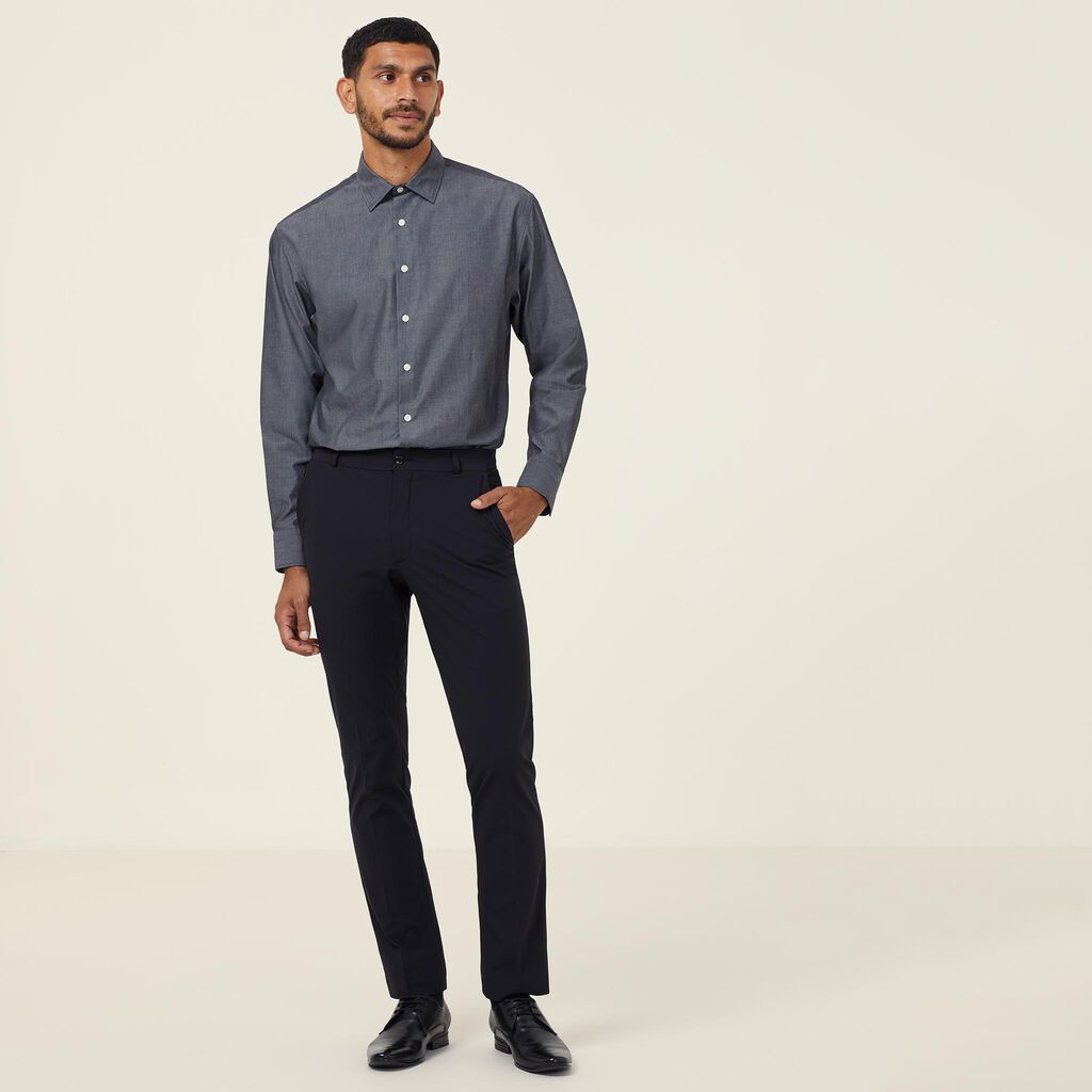 Long Sleeve Chambray Shirt