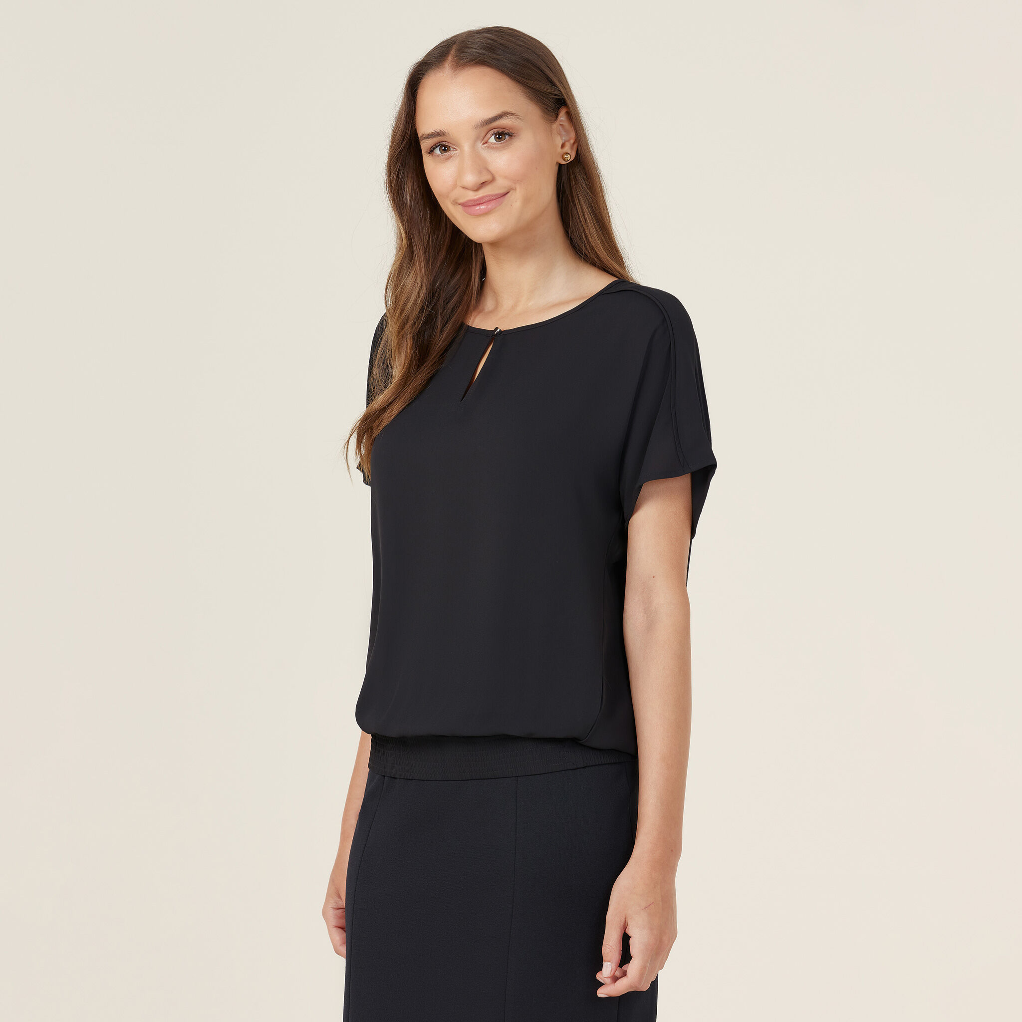 ennoy Short sleeve hem rib tee black M