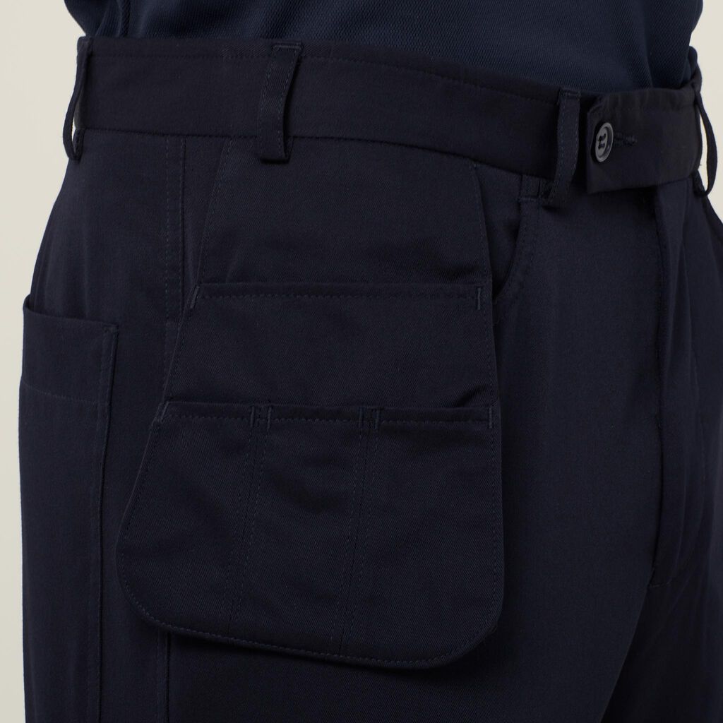 Poly Viscose Gaberdine Flex Waist Cargo Pant