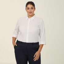 Poplin 3/4 Sleeve Shirt