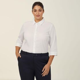 Poplin 3/4 Sleeve Shirt