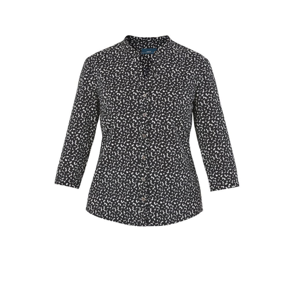 Pebble Print 3/4 Sleeve Blouse