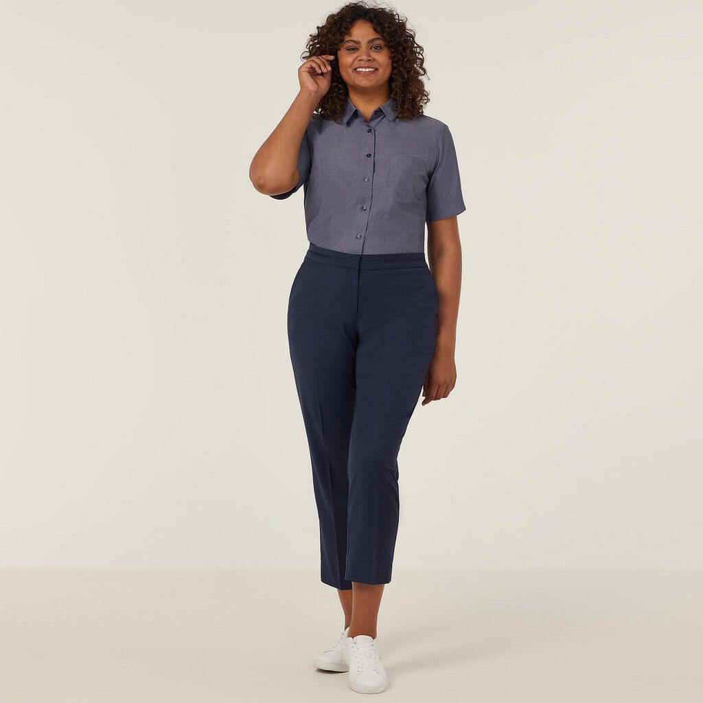 Poly Cotton End On End Short Sleeve Shirt