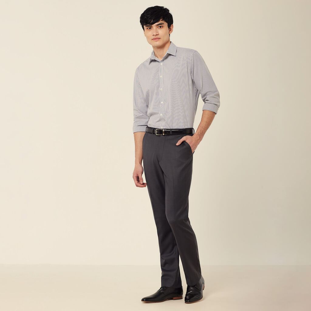 Wool Blend Twill Secret Waist Tailored Pant