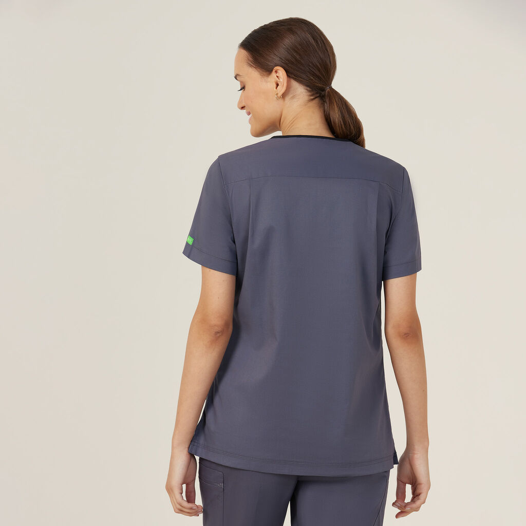 Nightingale V Neck Contrast Scrub Top