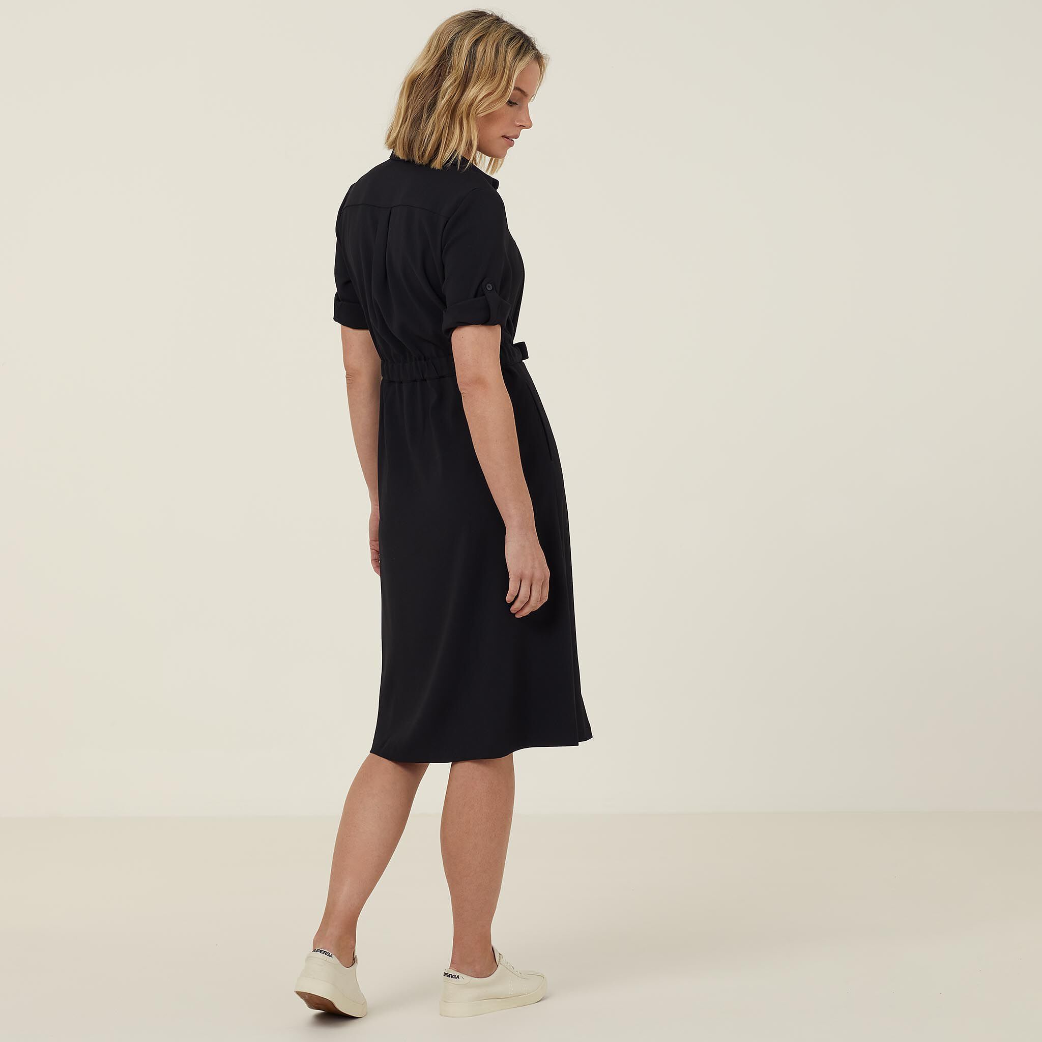 Georgette shirt dress top