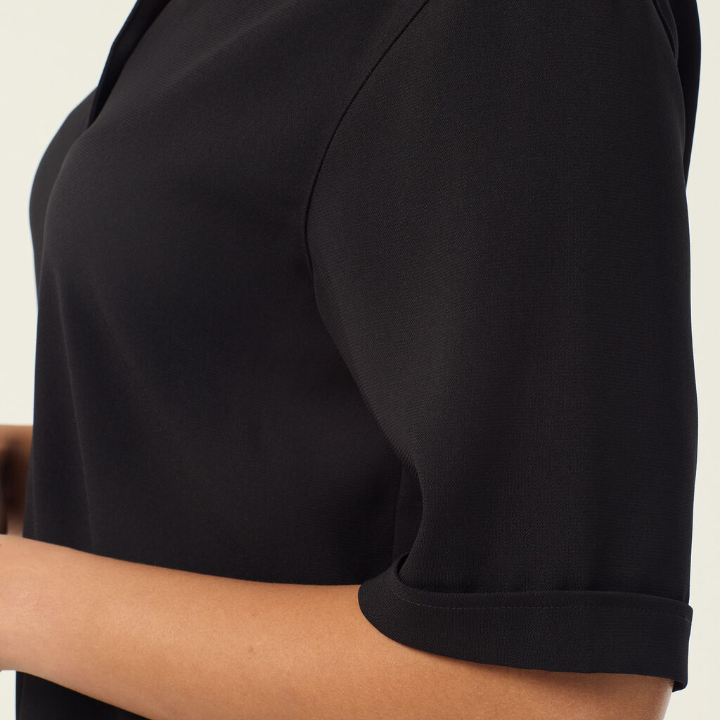 Heavy Stretch Georgette Short Sleeve Shirt