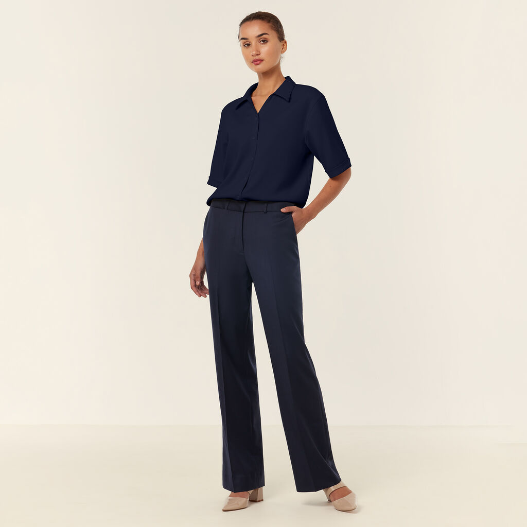 Heavy Stretch Georgette Short Sleeve Shirt