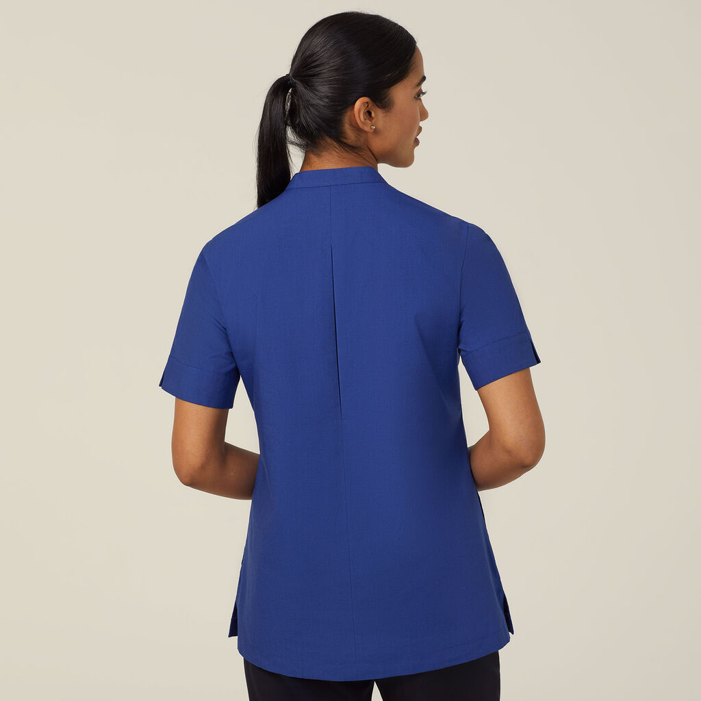 Poly Cotton End On End Short Sleeve Tunic