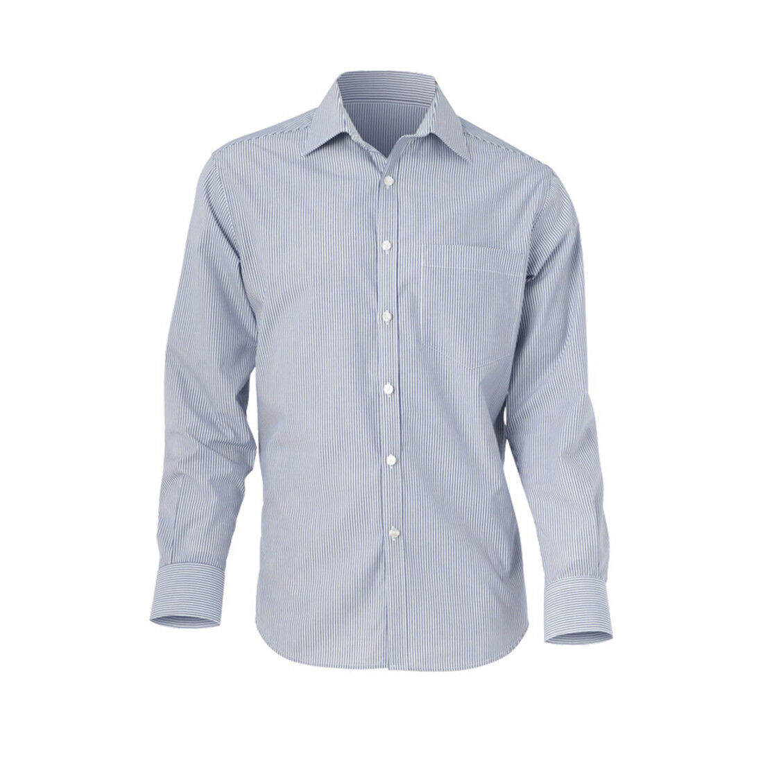 Long Sleeve Cutaway Collar Shirt, navy 