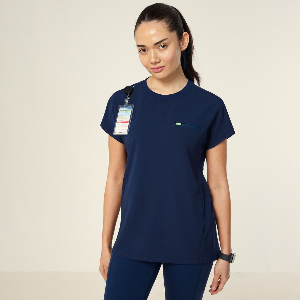 Invigorate Crew Neck Scrub Top