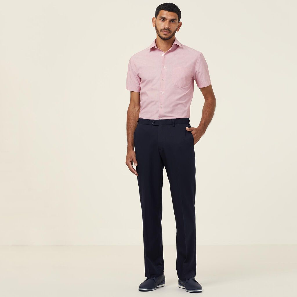 Poly Cotton End On End Short Sleeve Shirt