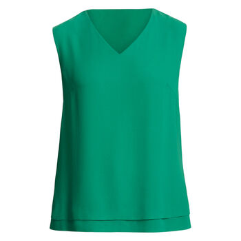 Sleeveless V-Neck Layered Top