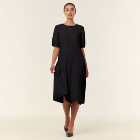 Olivia Heavy Stretch Georgette Short Sleeve Dress