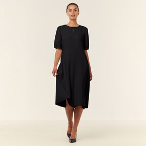 Olivia Heavy Stretch Georgette Short Sleeve Dress