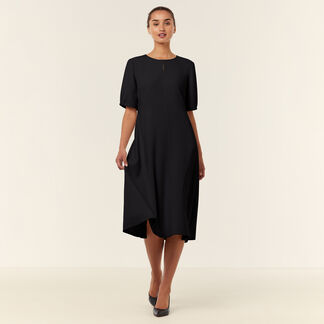 Olivia Heavy Stretch Georgette Short Sleeve Dress