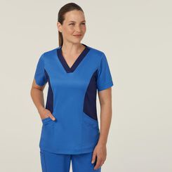 Nightingale V Neck Contrast Scrub Top
