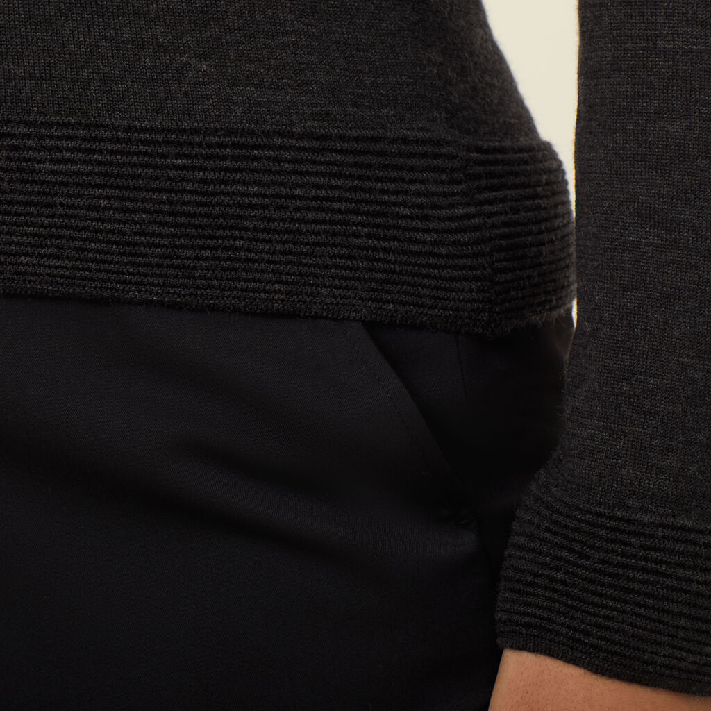 Merino Wool Knit Jacket