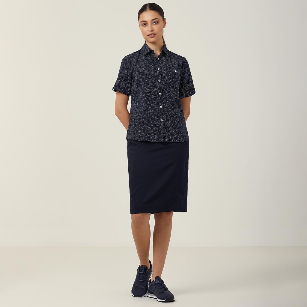Silvi Spot Print Short Sleeve Shirt