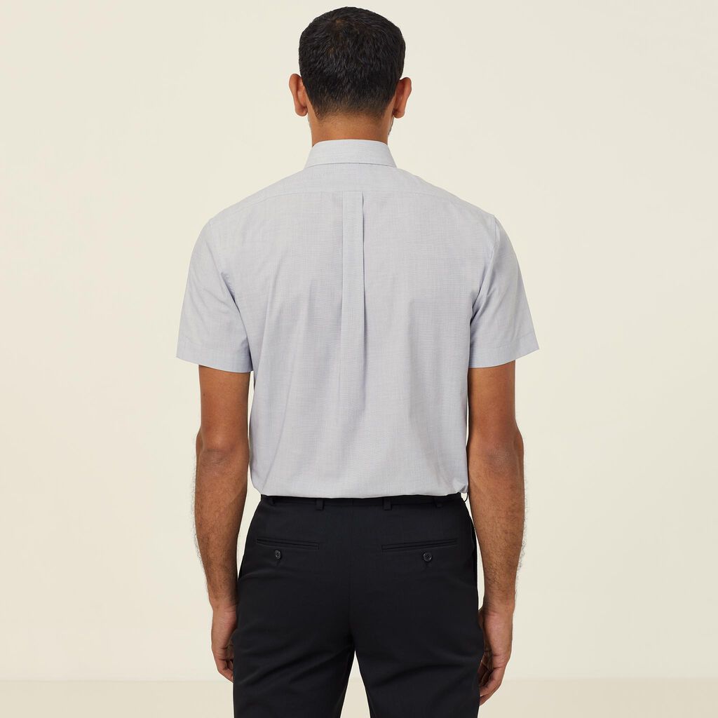 Poly Cotton End On End Short Sleeve Shirt