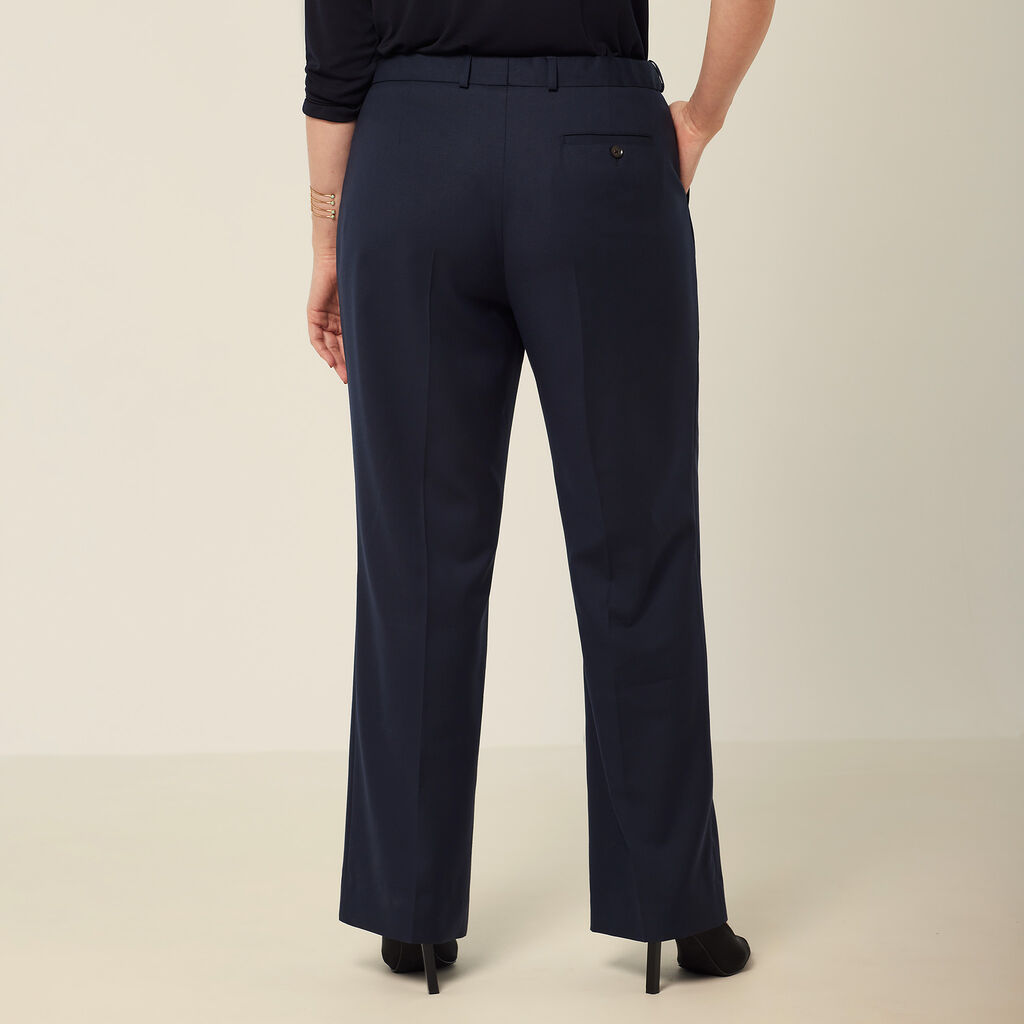 Wool Blend Twill  Secret Waist Regular Fit Pant