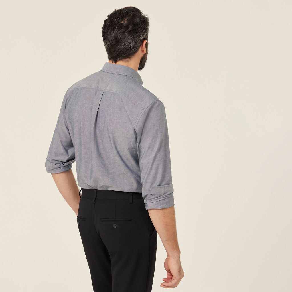 Cotton Chambray Long Sleeve Shirt