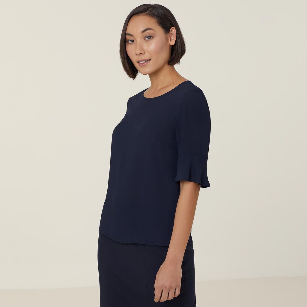 Georgie Fluted Sleeve Top