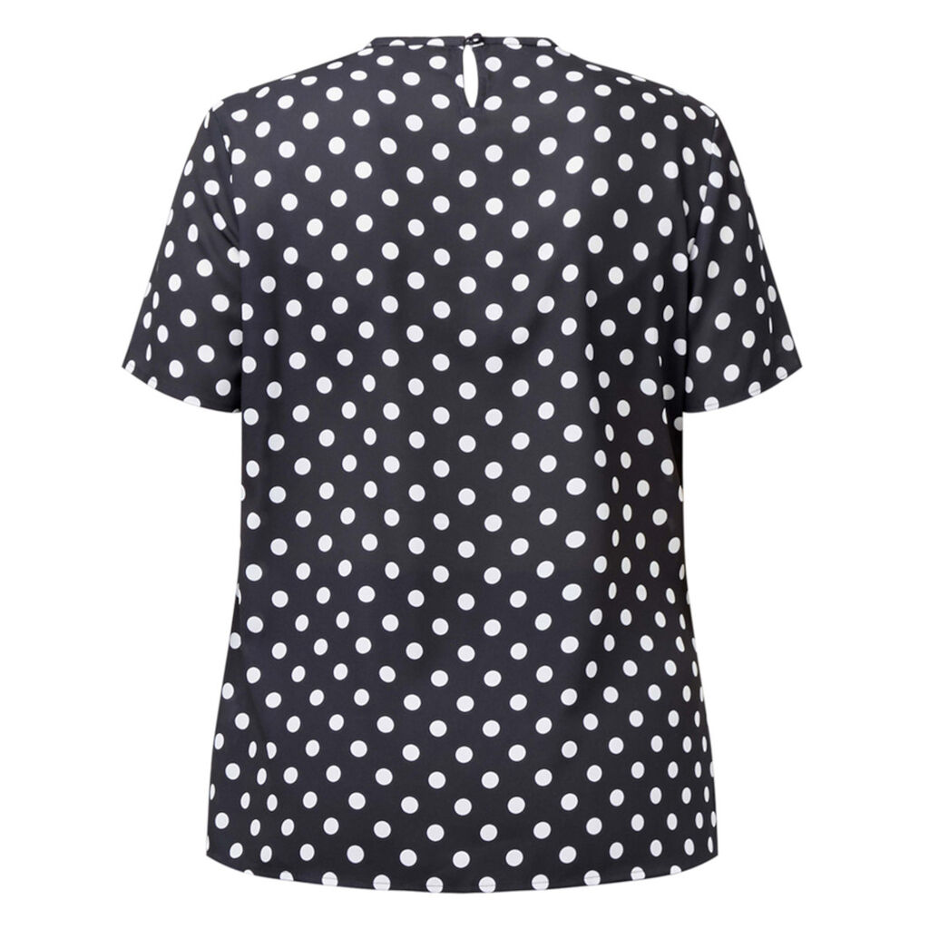 Short Sleeve Spot Blouse