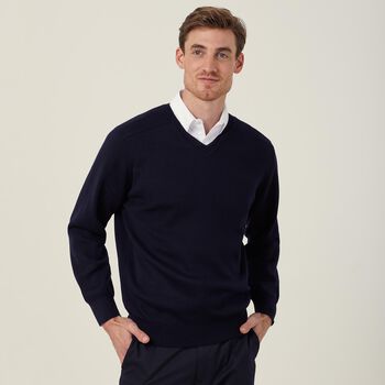 Wool Rich V-Neck Sweater