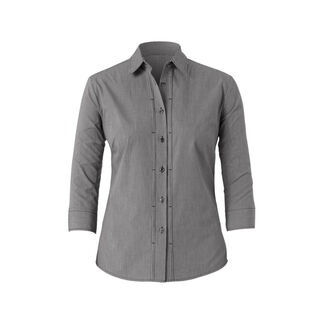 Mini Check 3/4 Sleeve Tuck Shirt