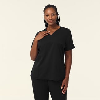Antibacterial Flex-Ease V Neck Scrub Top