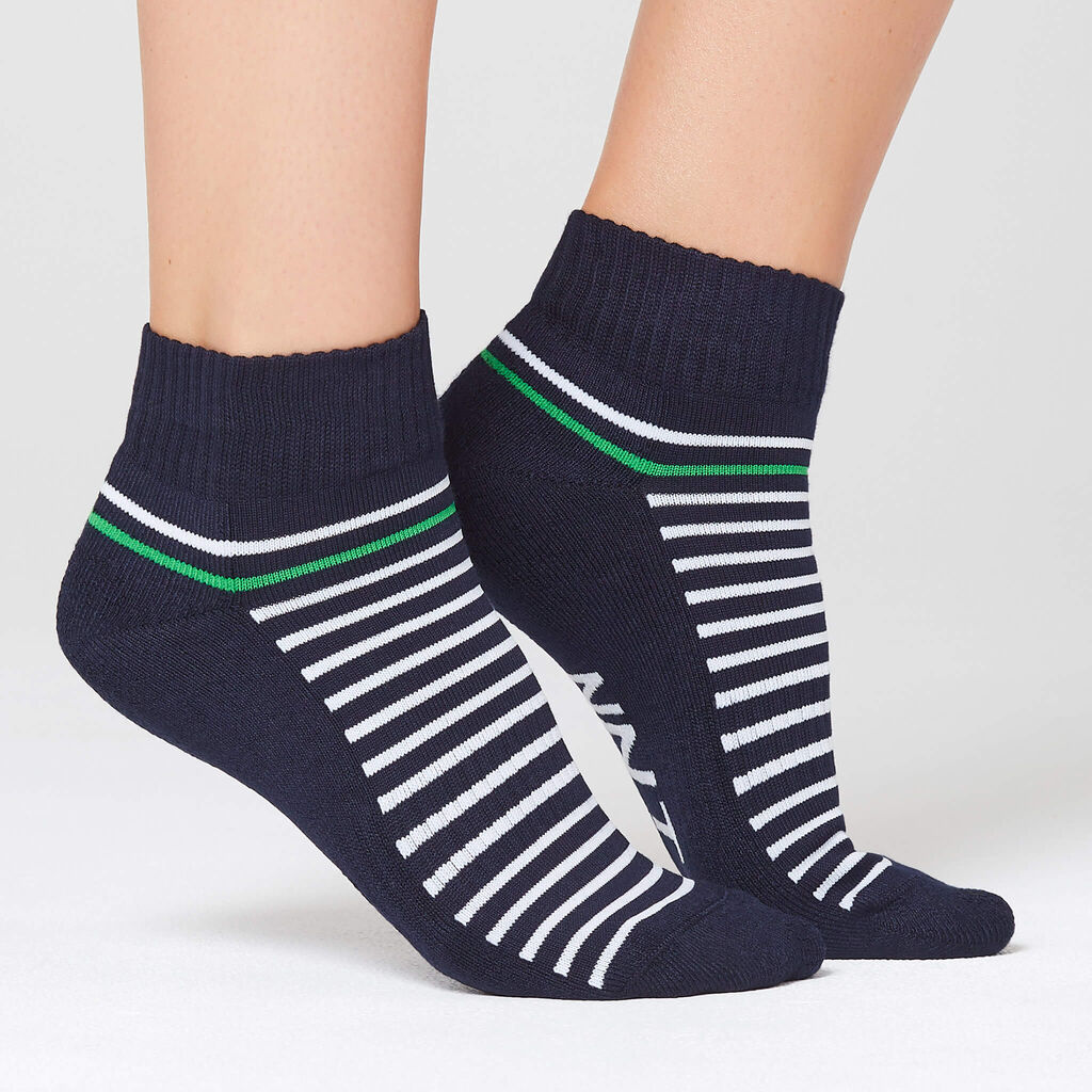 Bamboo Stripe Sports Ankle Socks image number null
