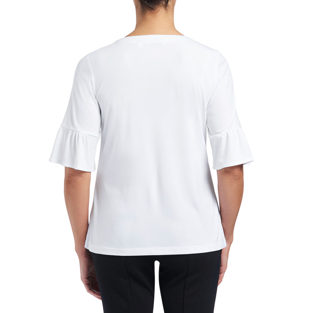 Short Sleeve Ruffle Sleeve Top