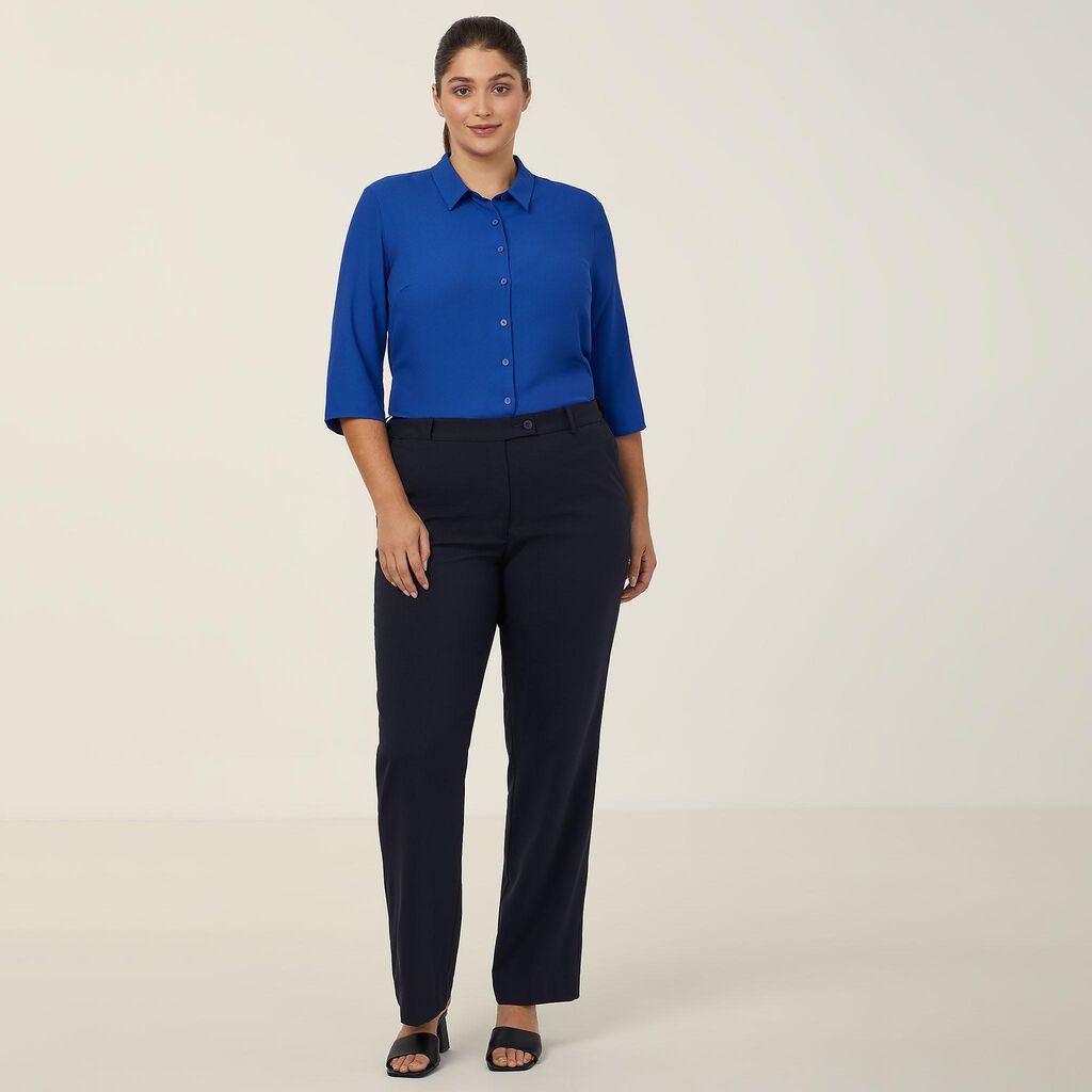 3/4 Sleeve Pleat Detail Blouse