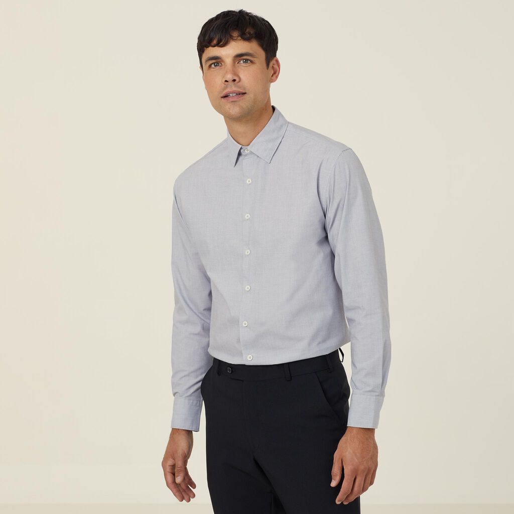 Poly Cotton End On End Long Sleeve Shirt