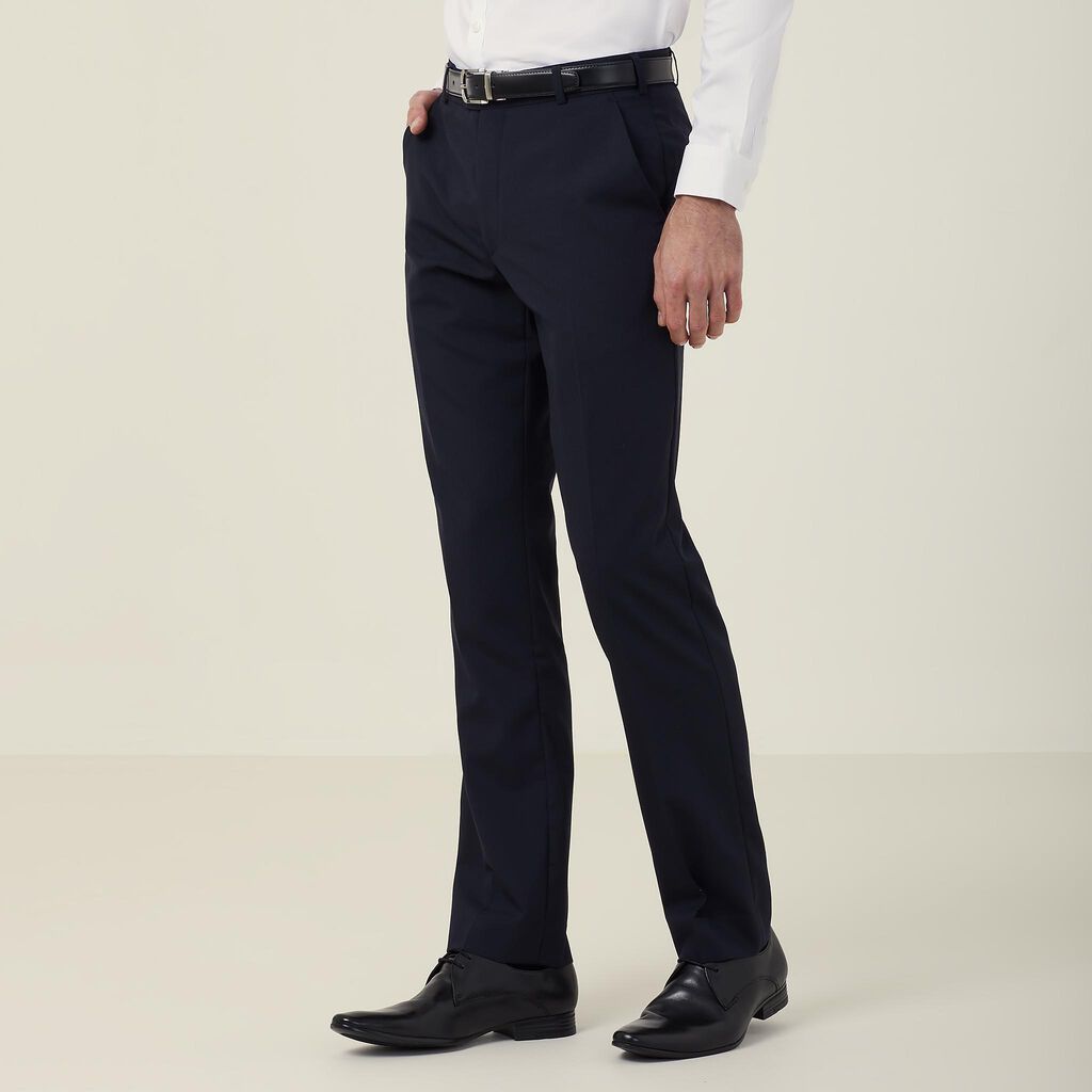 Stretch Wool Blend Slim Leg Pant