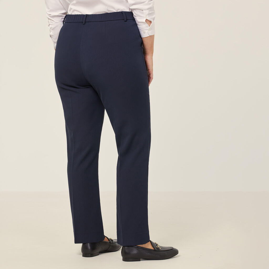 Crepe Stretch Straight Leg Pant