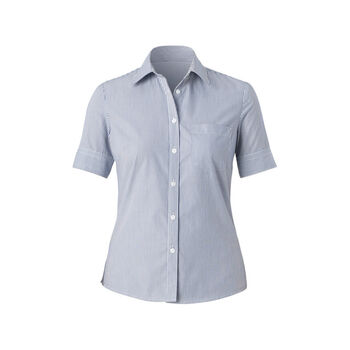 Cotton Blend Balance Stripe Bk Shirt