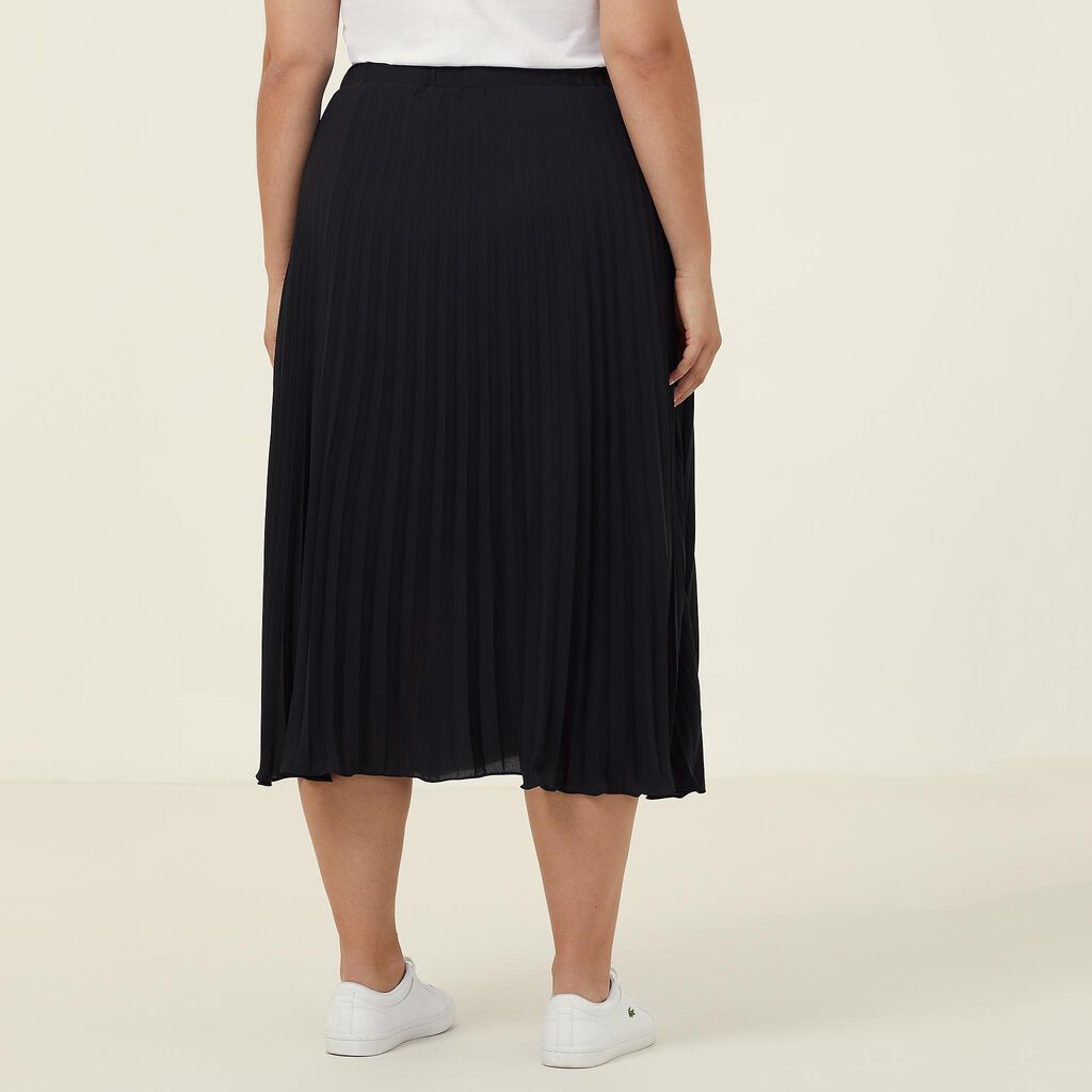Soft Georgette Pleated Midi Skirt