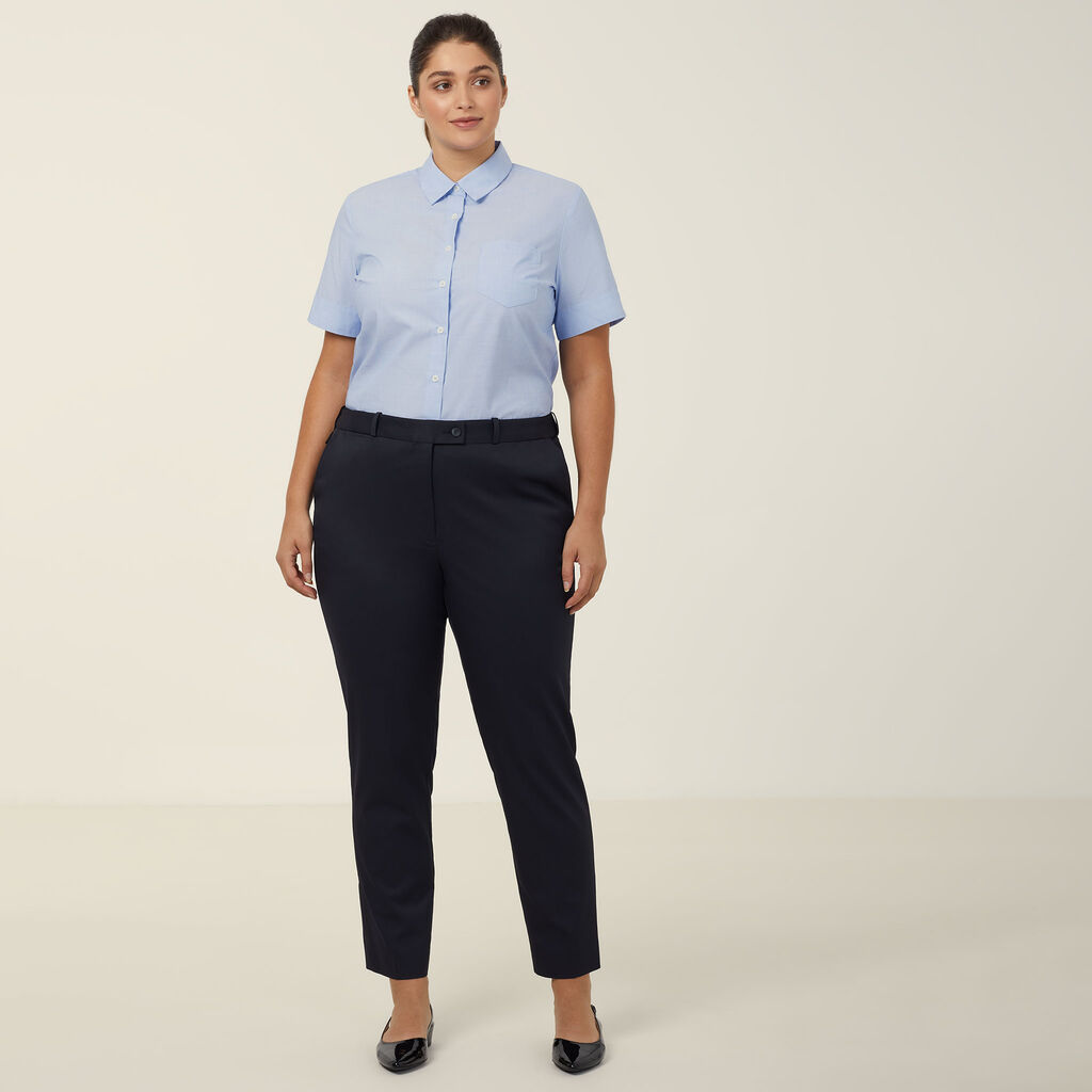 Poly Cotton End On End Short Sleeve Shirt