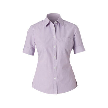 Cotton Blend Balance Stripe Bk Shirt