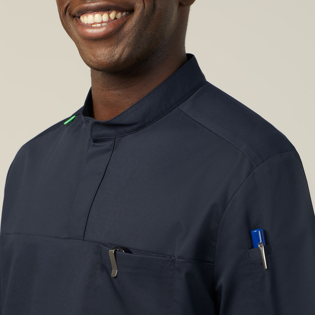 Next-Gen Antibacterial Active Doherty Mandarin Collar Scrub Top