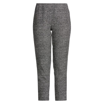 Textured Tweed Elastic Slimline Pant