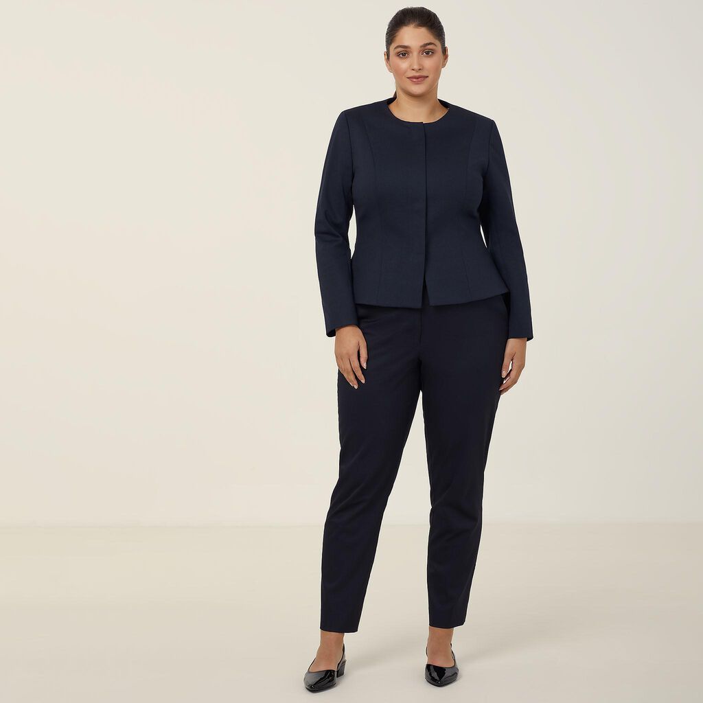 Ponte Knit Cropped Jacket