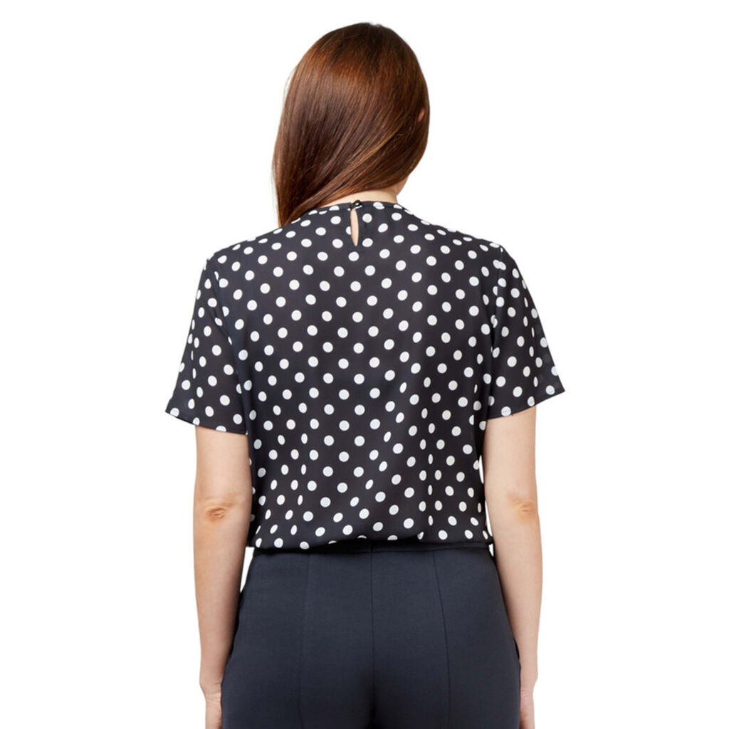 Short Sleeve Spot Blouse