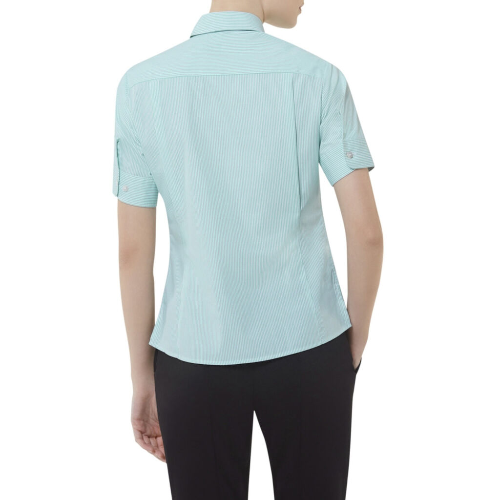 Cotton Blend Balance Stripe Bk Shirt
