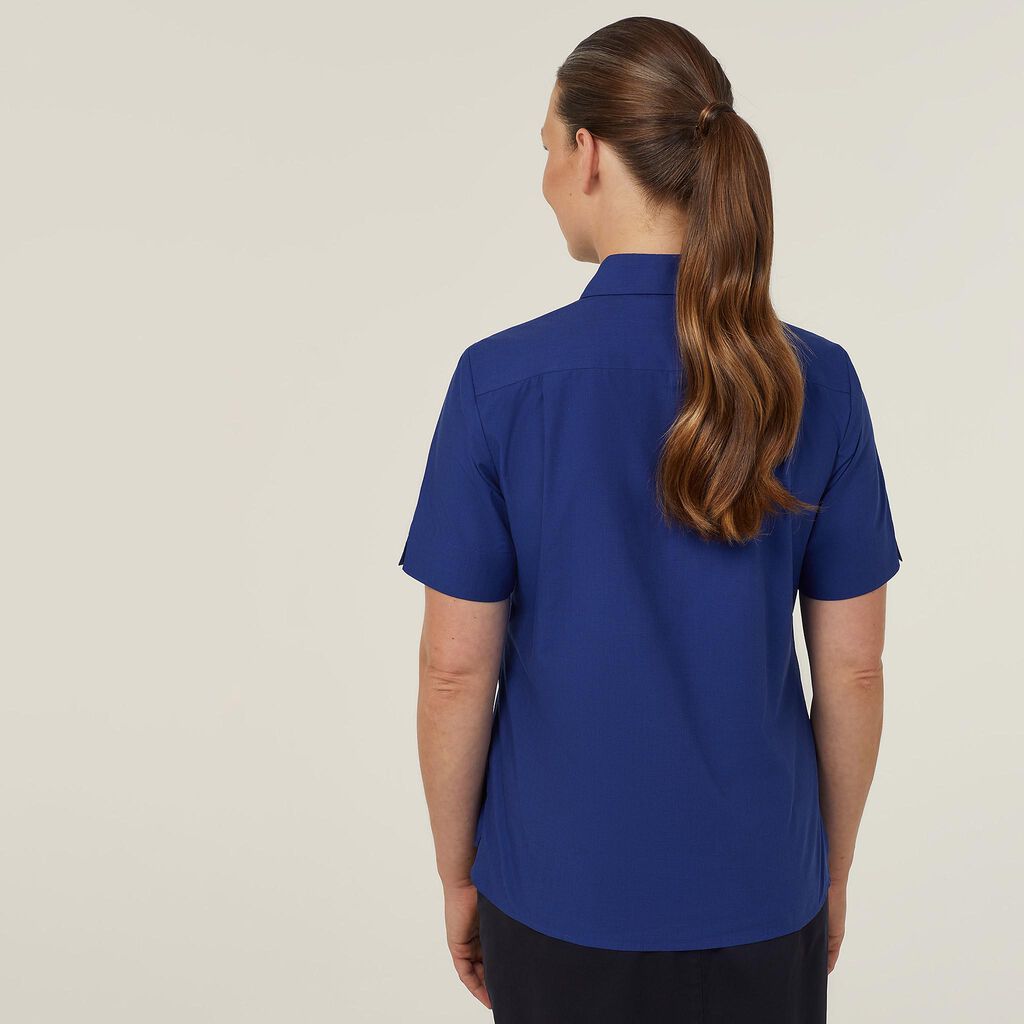 Poly Cotton End On End Short Sleeve Shirt