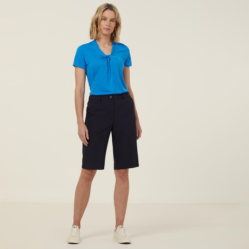 Matt Jersey Twist Neck Top
